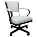 Miami Swivel Metal Caster Chair on Reading Base - 18" High Seat