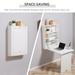 Multi-Function Floating Desk with Storage Shelf for Home Office