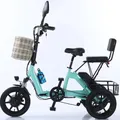 Tricycle électrique pliable à 3 roues de 14 pouces 48V 350W vélo pour adultes 2 hypothèques avec