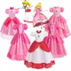 Robe de princesse super pêche pour filles costume pour enfants reine cosplay vêtements de pêche