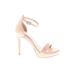 Aldo Heels: Strappy Stiletto Cocktail Party Ivory Solid Shoes - Women's Size 7 - Open Toe