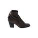 DV8 by Dolce Vita Ankle Boots: Brown Print Shoes - Women's Size 8 - Round Toe