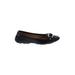 Elie Tahari Flats: Black Solid Shoes - Women's Size 37 - Almond Toe