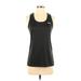 Under Armour Active Tank Top: Black Solid Activewear - Women's Size X-Small