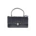 Brighton Leather Satchel: Pebbled Black Print Bags