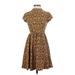 Xhilaration Casual Dress - Mini Mock Short sleeves: Brown Dresses - Women's Size X-Small