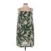 H&M Casual Dress - Mini Square Sleeveless: Green Dresses - Women's Size Medium