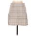 LA Hearts Casual Skirt: Tan Plaid Bottoms - Women's Size Small