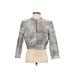 Tahari Blazer Jacket: Short Silver Jackets & Outerwear - Women's Size 2