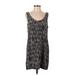 Joie Casual Dress - Shift Scoop Neck Sleeveless: Gray Dresses - Women's Size Small