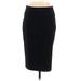 Zara Basic Casual Midi Skirt Calf Length: Black Solid Bottoms - Women's Size 6