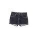 DKNY Denim Shorts: Blue Solid Bottoms - Women's Size 4 - Stonewash