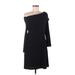 White House Black Market Casual Dress: Black Solid Dresses - Women's Size Medium