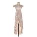 Show Me Your Mumu Casual Dress - Midi: Tan Stripes Dresses - New - Women's Size Small