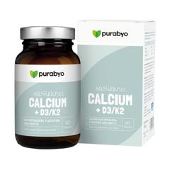 Purabyo Natürliches Calcium + D3/K2 90 St Kapseln