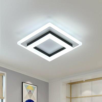 Goeco - Plafonnier Led 24W, Lampe de Plafond en Acrylique, Luminaire Plafonnier led Moderne pour