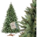 Fairytrees - Weihnachtsbaum künstlich, Nordmanntanne Premium 180 cm, Naturgetreue Spritzguss