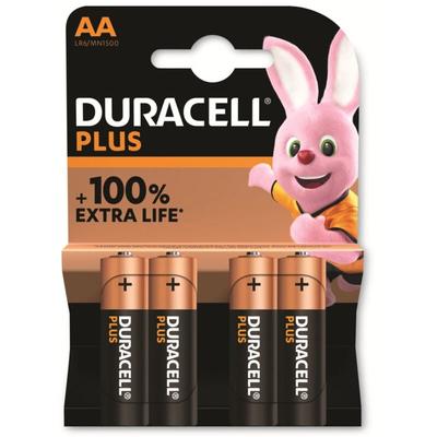 Plus-AA K4 Mignon (AA)-Batterie Alkali-Mangan 1.5 v 4 St. - Duracell Image