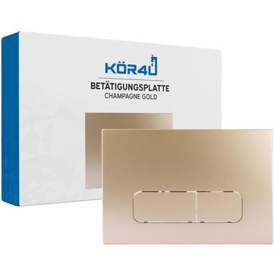 kör4u Betätigungsplatte passend zu Geberit Sigma UP320 & Delta UP100, Drücker abgerundet, champagne Image