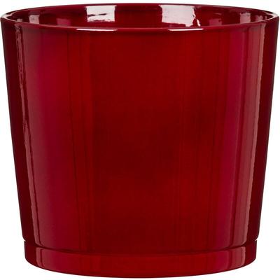 Scheurich - Blumentopf aus Keramik, Farbe: Dark Red, 22 cm Durchmesser, 19,7 cm hoch, 7,5 l Vol. Image