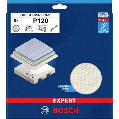 Accessories 2608901637 Schleifnetz für Trockenbauschleifer Körnung (num) 120 (ø) 225 mm 5 s - Bosch