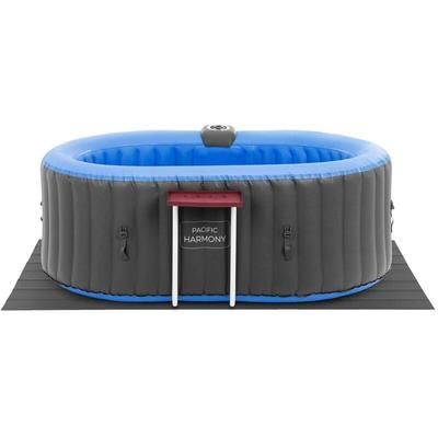 Aufblasbarer Whirlpool 4 Personen Outdoor Whirlpool Abdeckung 100 Düsen 550 l Image