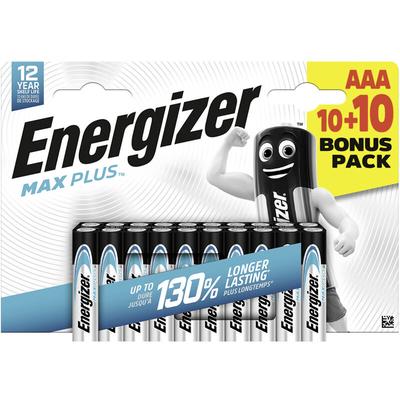 Energizer Max Plus Micro (AAA)-Batterie Alkali-Mangan 1.5 V 20 St.