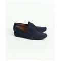 Brooks Brothers Men's Jefferson Suede Driving Moccasins Shoes | Navy | Size 10½ D