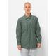 Langarmbluse JACK WOLFSKIN "BARRIER L/S SHIRT W" Gr. M (38/40), grün (hedge, green) Damen Blusen Damen-Outdoorbekleidung