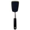Pfannenwender OXO GOOD GRIPS, schwarz, B:10cm, Silikon, Edelstahl, Küchenpaletten, flexibel, Silikon, groß