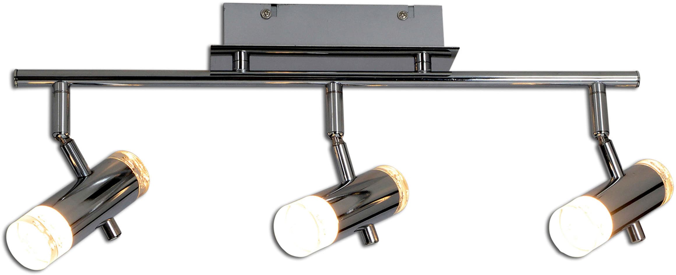 NÄVE LED Deckenleuchte "Garda", silber (chrom, klar), 3, Ø 3,5cm H: 17cm, 1 Stk., Leuchten, Spots verstellbar, Deckenspot Deckenstrahler Image