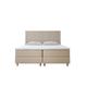 Ensemble sommier et matelas en velours beige 180x200