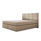 Ensemble sommier et matelas en velours beige 140x200