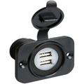 Lampa - doppia presa usb per auto/moto EXT-8 - per uso interno ed esterno - montaggio ad incasso