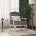 Poltrona Relax da Salotto Sedia Vintage Grigio Scuro 64x64x90 cm Velluto -IT13218 - Grigio