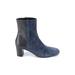 Donald J Pliner Boots: Blue Shoes - Women's Size 6 - Almond Toe