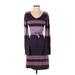 PrAna Casual Dress: Purple Print Dresses - Women's Size Small