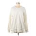 Athleta Pullover Hoodie: Ivory Solid Tops - Women's Size Medium