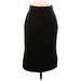 Anthropologie Casual Pencil Skirt Calf Length: Black Solid Bottoms - Women's Size 0