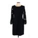 Karl Lagerfeld Paris Casual Dress - Sweater Dress: Black Dresses - Women's Size 10