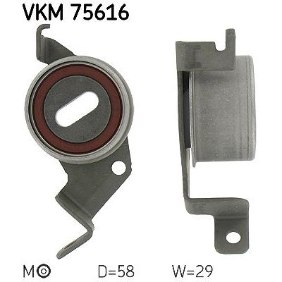 Skf Spannrolle, Zahnriemen [Hersteller-Nr. VKM75616] für Mitsubishi Image