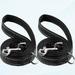 2-Pack 6 Reflective Dog Leash for Large Medium and Small Dogs Durable Nylon Leash for Walking and Training 6 Dog Leash with D-Ring for Small Dogs 1 X 6 (Black & Black 2-Pack)