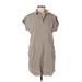 Thread and Supply Casual Dress - Shift: Tan Print Dresses - Women's Size Small