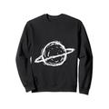 Planet Saturn Ringe Vintage Weltraum Saturn Planet Sweatshirt