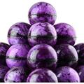 Entervending Bouncy Balls - Rubber Balls for Kids - Purple Bowling Bounce Balls - 25 Pcs Large Bouncy Ball 45 mm - Super Ball Vending Machine Toys - Bouncing Balls Party Favors