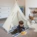 DODOING Teepee Tent for Kids Kids Teepee Kids Teepee Play Tent Foldable Playhouse for Kids Large Childrens Teepee Tents Castle Tent For Girls Boys