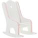 Children s Rocking Chair Models Furniture Decorations Miniature Pink Wooden