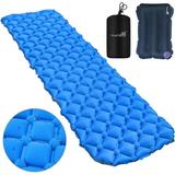 2 In 1 Sleeping Pad Ultralight Camping Sleeping Pad Inflatable Camp Pad With Travel Pillow For Backpacking And Hiking