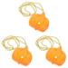 Flashing Pumpkin Halloween Choker 3 Pieces Necklace Necklaces Trajes Para Hombres Light Ornaments Child