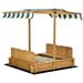 Adjustable Canopy Sandbox Set for Kids - 220.47 - Elevate outdoor playtime with our magical sandbox set!